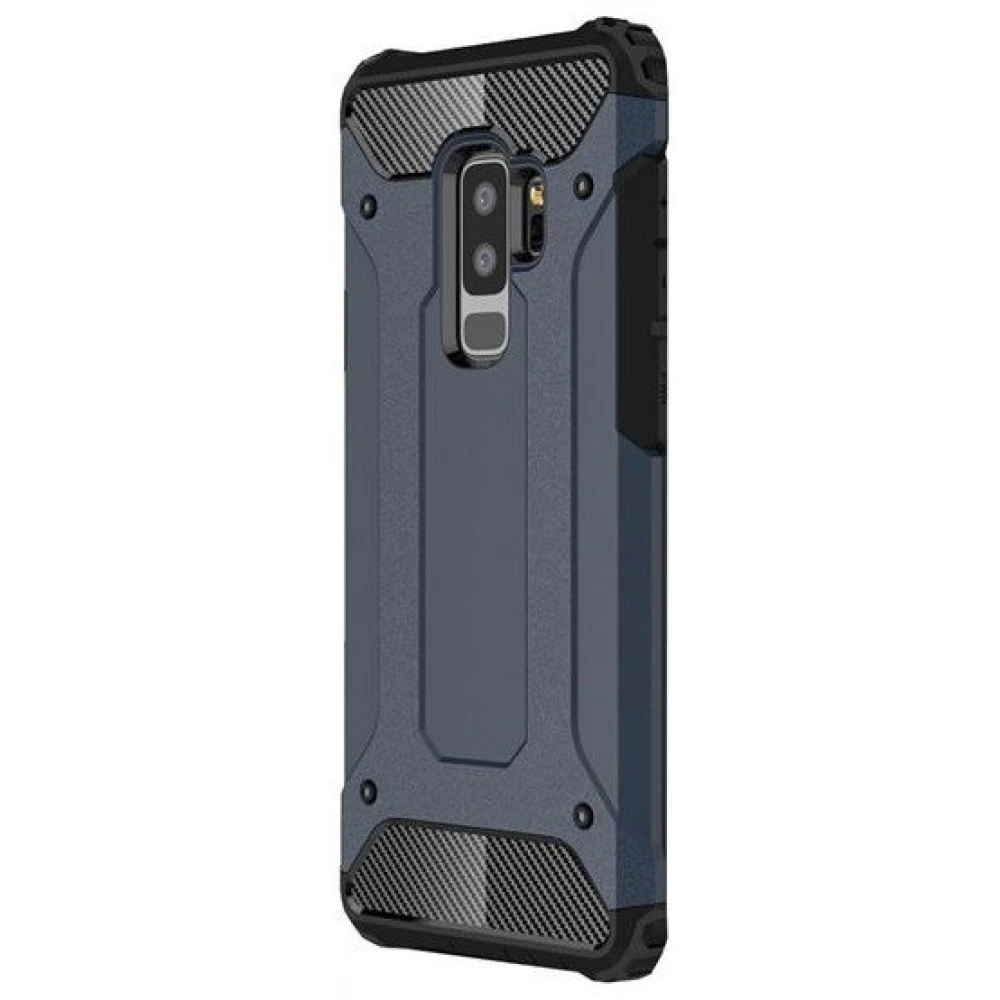ZONE Defender fémhatású műanyag hátlap Xiaomi Redmi K30/K30 5G sötétkék