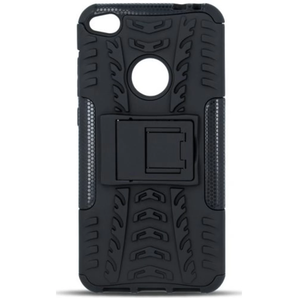 ZONE Defender műanyag hátlap kitámasztóval iPhone 14 Plus autógumi minta fekete
