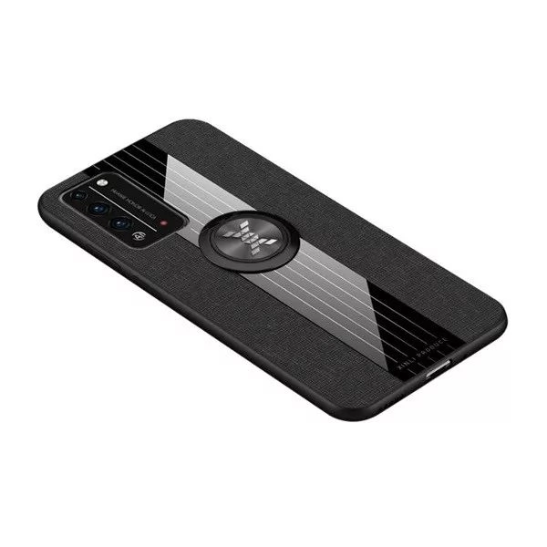 ZONE Defender műanyag hátlap telefontartó gyűrűvel Huawei Honor X10 5G fekete