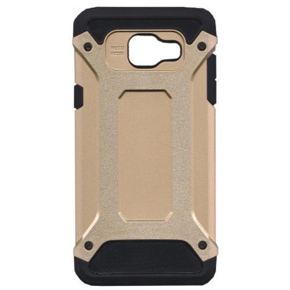ZONE Defender Műanyag hátlap védőtok fémhatású Moto G8 Plus arany