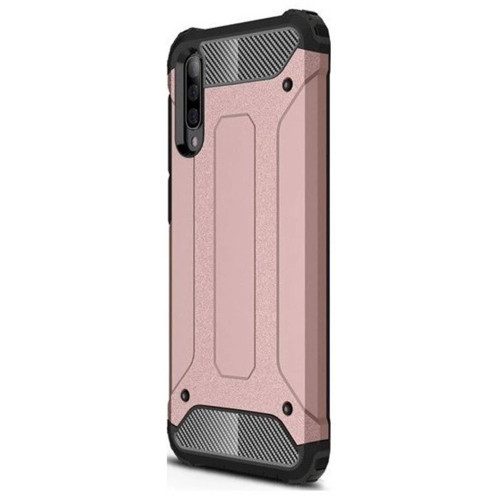 ZONE Defender OnePlus 7 Műanyag hátlap védőtok fémhatású vörösarany