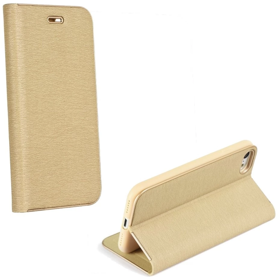 ZONE Luna Book oldalra nyitható tok Xiaomi Redmi Note 13 4G arany