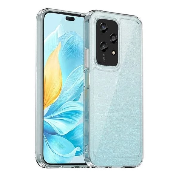ZONE Műanyag-szilikon hátlap Huawei Honor 200 Lite átlátszó