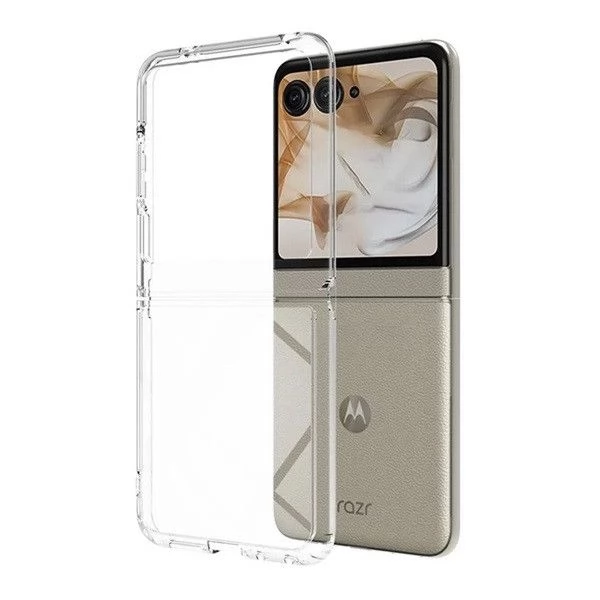 ZONE Műanyag-szilikon hátlap Motorola Razr 50 átlátszó