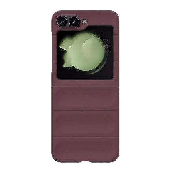 ZONE Műanyag tok 3D minta Samsung Galaxy Z Flip6 bordó
