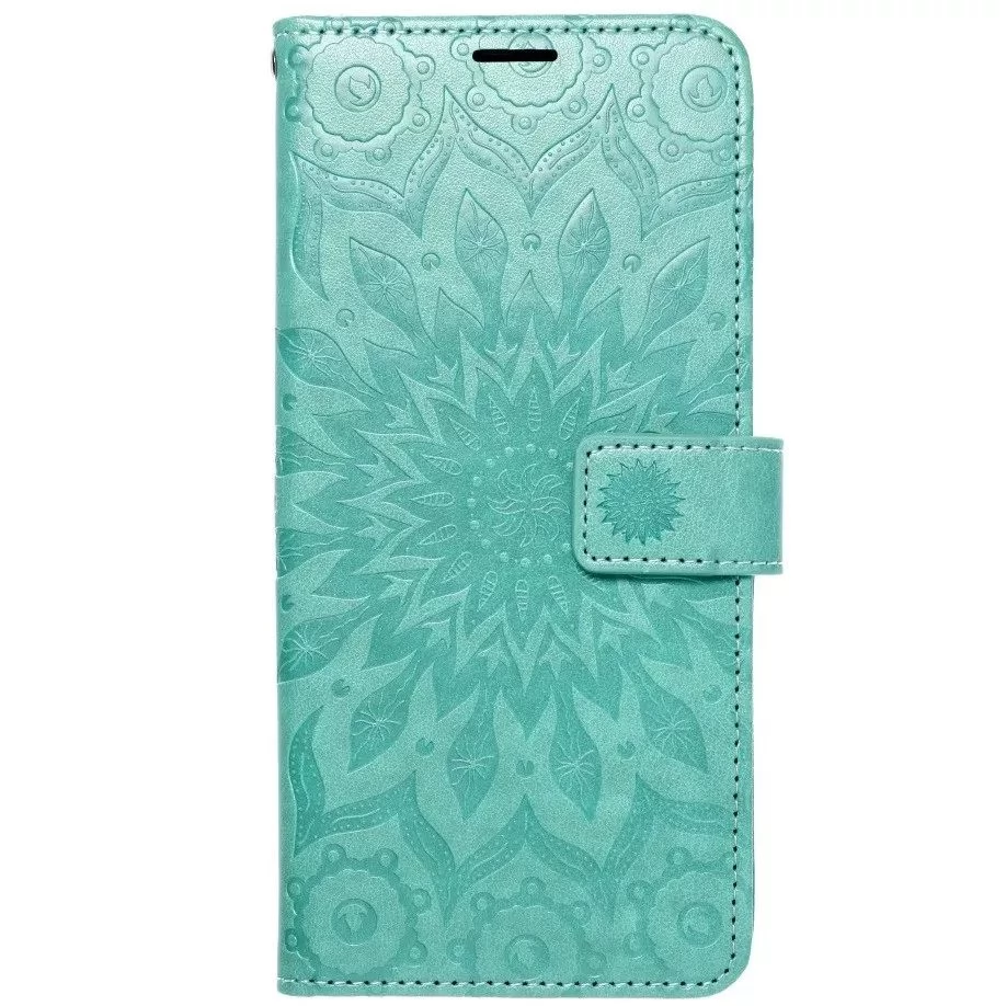 ZONE Mezzo Book oldalra nyitható tok mandala minta Samsung Galaxy A16 4G / A16 5G zöld