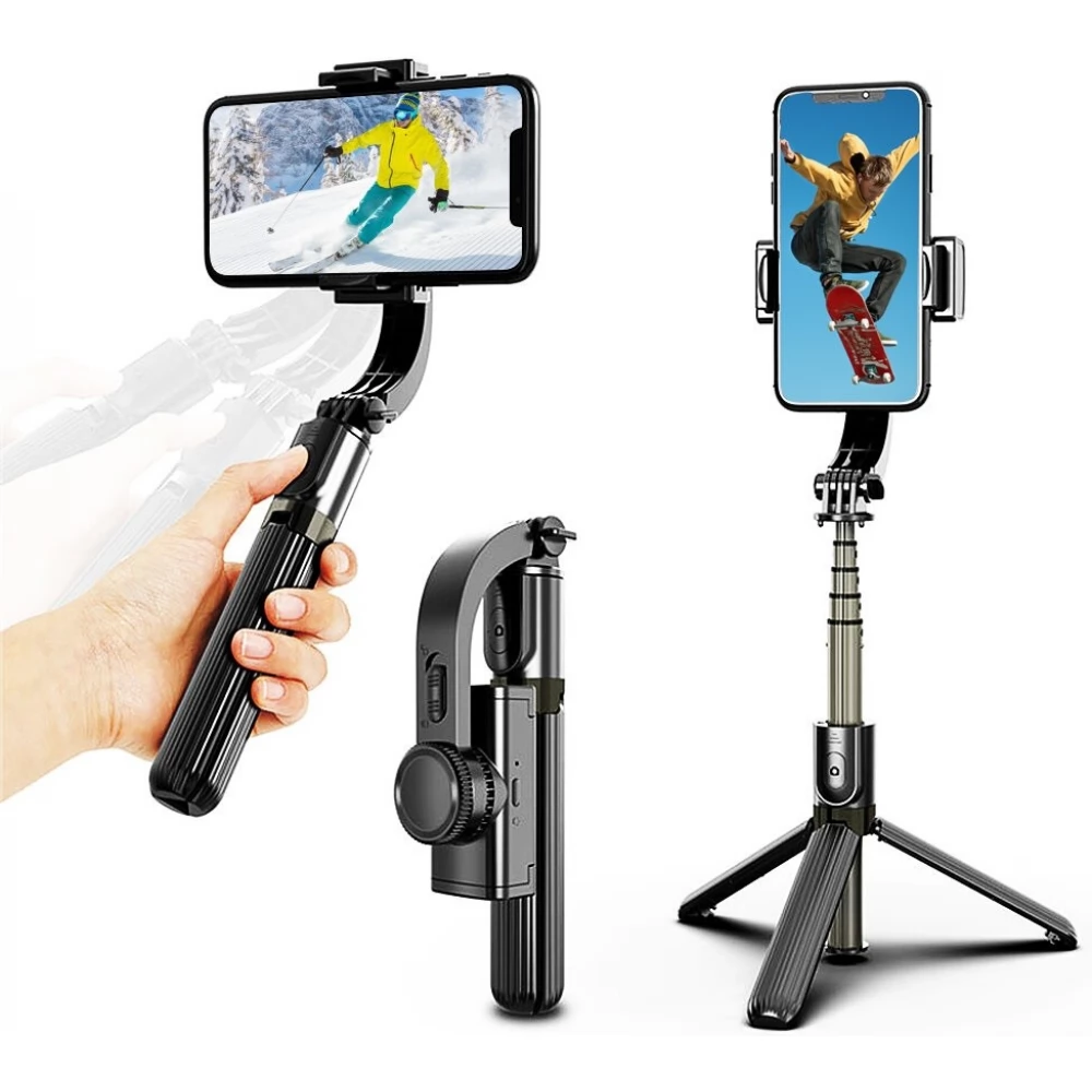 ZONE Selfie bot 3in1 bluetooth 19 - 86 cm 360°-ban forgatható fekete