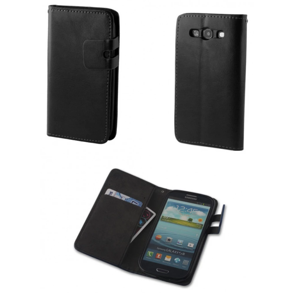 ZONE Smart Case Plus Microsoft Lumia 540 Oldalra nyíló tok fekete