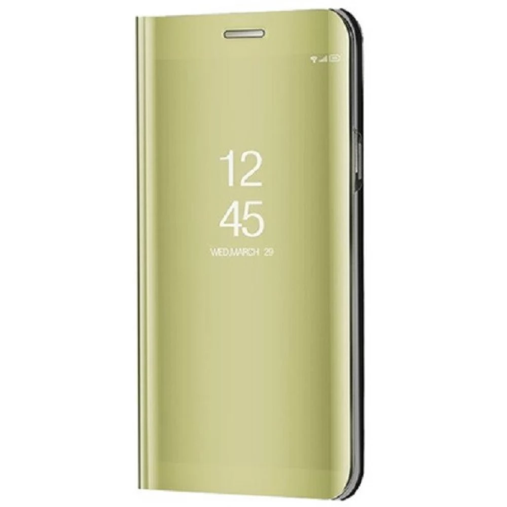 ZONE Smart View Cover Oldalra nyíló tok hívás mutatóval Apple iPhone 15 Pro arany