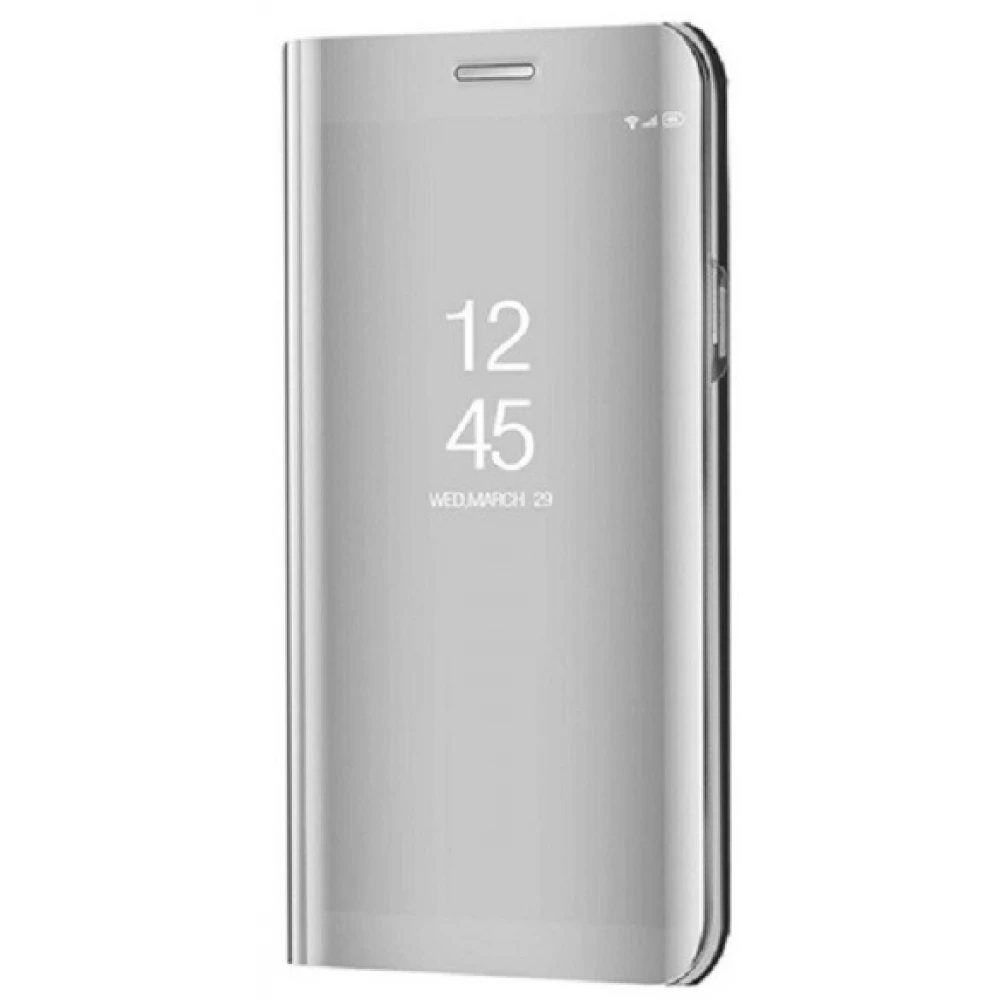 ZONE Smart View Cover Oldalra nyíló tok hívás mutatóval Galaxy A90 5G ezüst