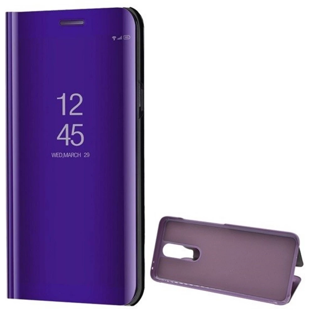 ZONE Smart View Cover Oldalra nyíló tok hívás mutatóval Xiaomi Redmi K30/K30 5G lila