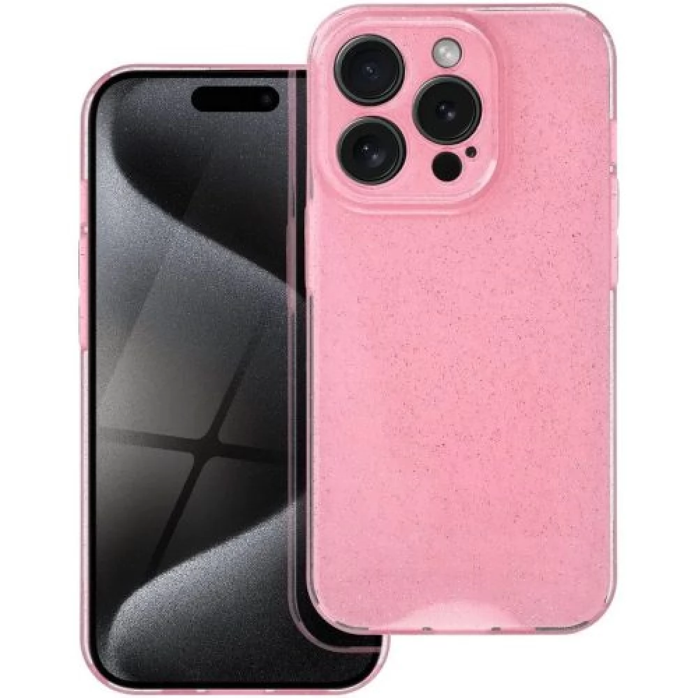 ZONE Szilikon tok 2mm csillogó Apple iPhone 13 rózsaszín