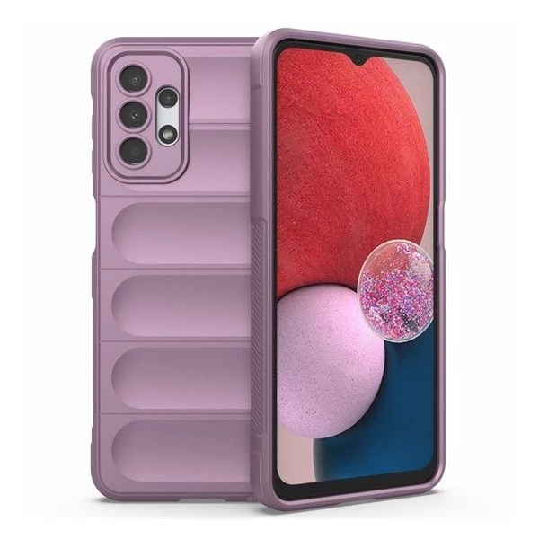 ZONE Szilikon tok 3D minta Samsung Galaxy A13 4G lila