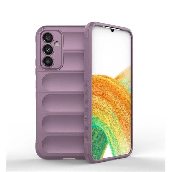 ZONE Szilikon tok 3D minta Samsung Galaxy A34 5G lila