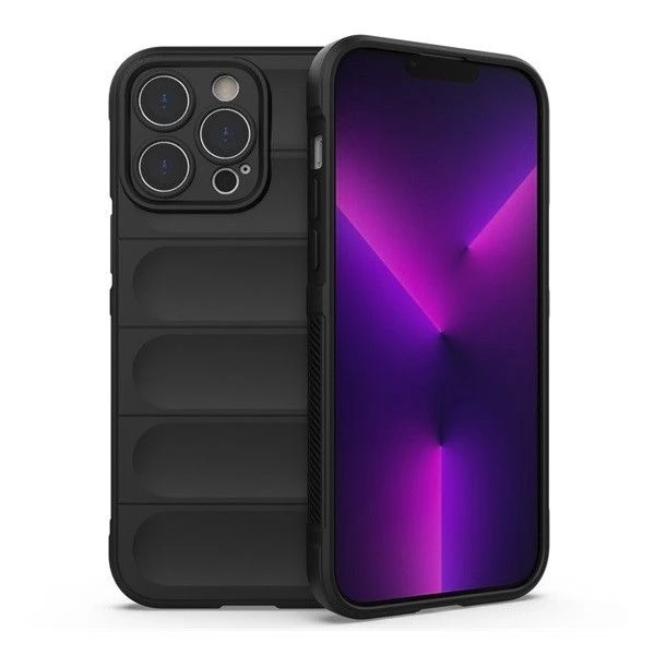 ZONE Szilikon tok 3D mintás iPhone 14 Pro fekete