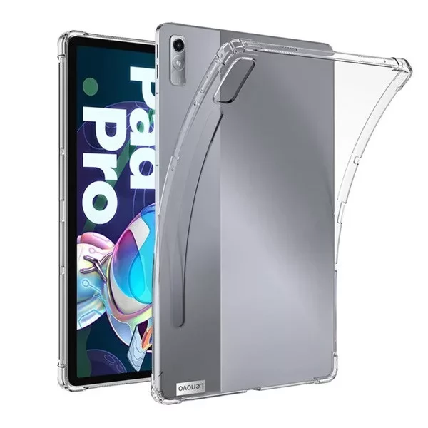 ZONE Szilikon tok közepesen ütésálló légpárnás sarok érintőceruza tartóval Lenovo Tab P11 Pro (11.2) (2. generáció) átlátszó