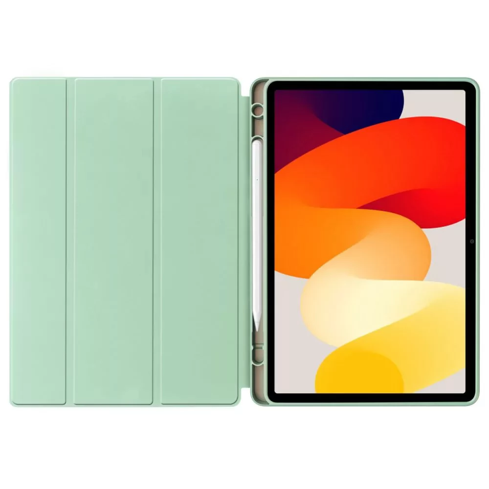 ZONE TP SC Pen Holder Smart Case mappa tok közepesen ütésálló érintőceruza tartó érintőceruza nélkül Xiaomi Redmi Pad SE (11.0) zöld
