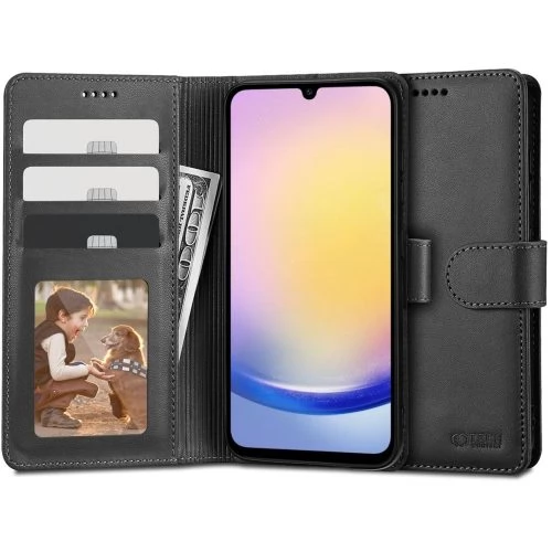 ZONE TP Wallett oldalra nyitható tok mágnes csattal Samsung Galaxy A25 5G fekete