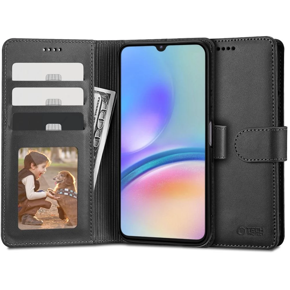 ZONE TP Wallett oldalra nyitható tok mágnes csattal Samsung Galaxy A05s fekete