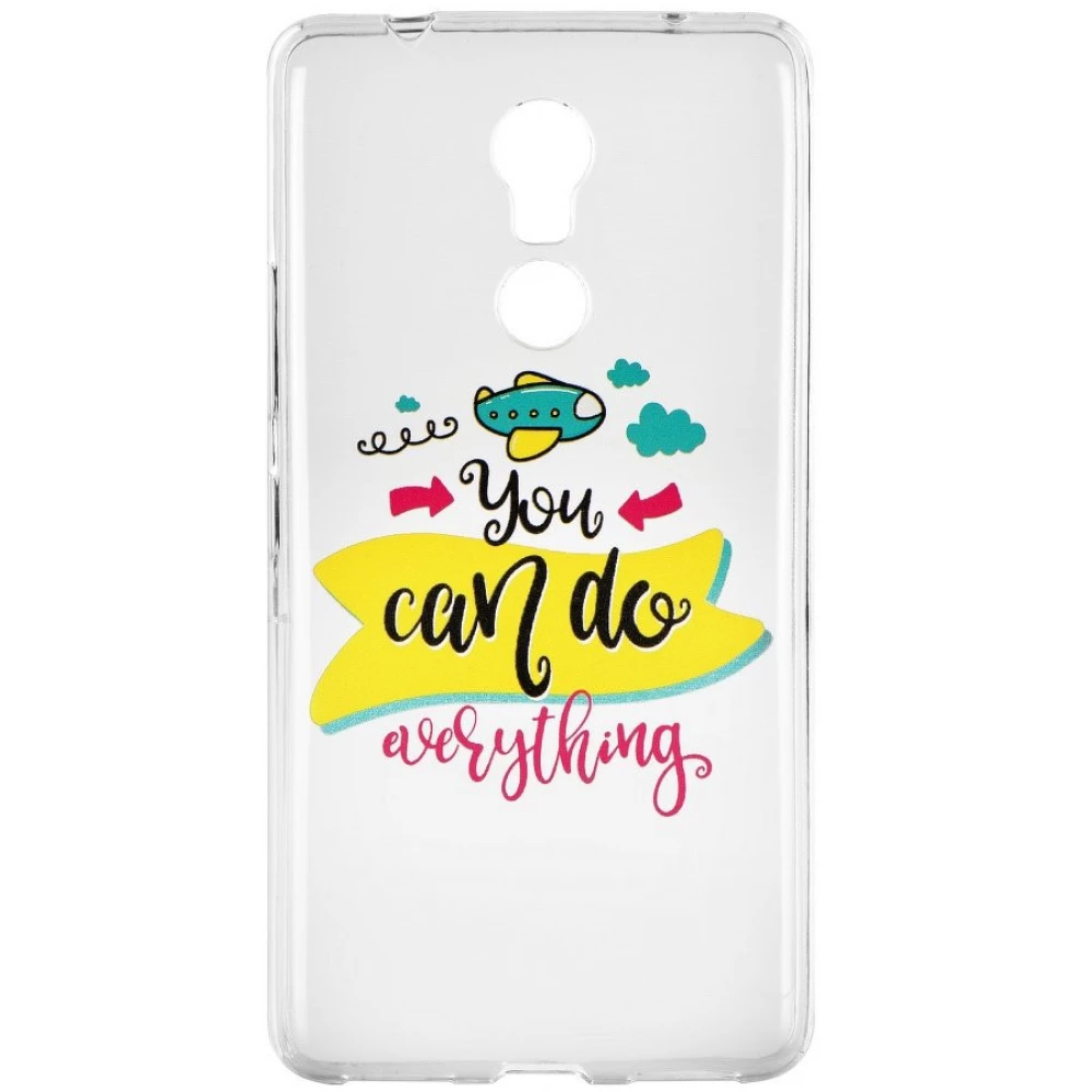 ZONE TPU ultravékony szilikon tok You can do everything minta Samsung Galaxy A3 (2017) átlátszó