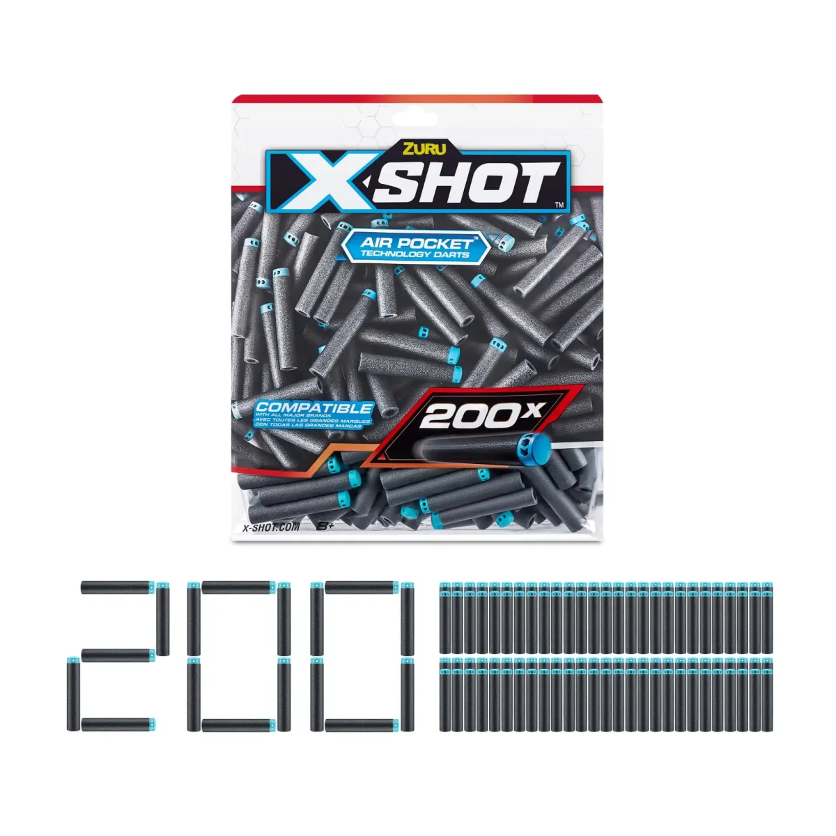 ZURU X-Shot 200 darabos golyó utántöltő szivacslövő fegyverekhez