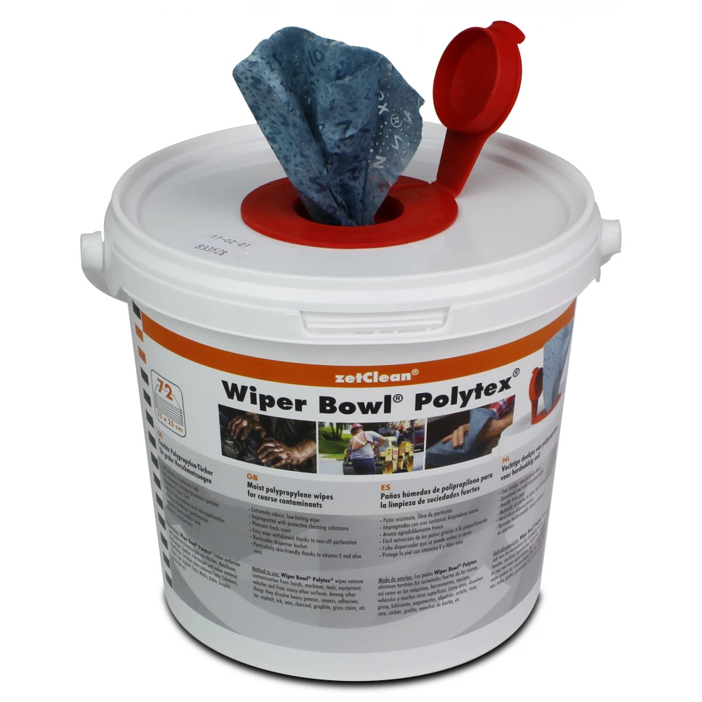 ZVG Nedves törlőkendő 72db ZetClean Wiper Bowl Polytex