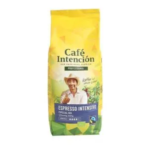 CAFÉ INTENCIÓN Kávé, pörkölt, szemes, 1000 g, CAFÉ INTENCIÓN "Professional Espresso Intensivo Especial BIO"