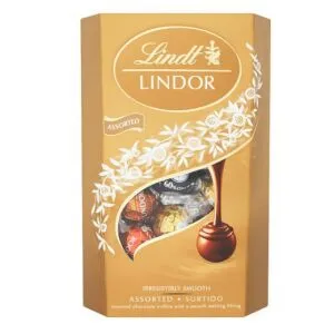 Lindt Lindor Assorted tejcsok.golyók díszdob.200g/8/