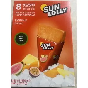 Sunlolly glutén- és laktózmentes jégkrém egzotikus 8x60ml 480 ml