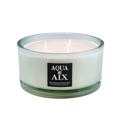 Zepter scented candle Aqua Di Aix - large scented candle, vegetable wax 90%, French perfume Absolument Parfumeur 10%, net weight 1.3 kg